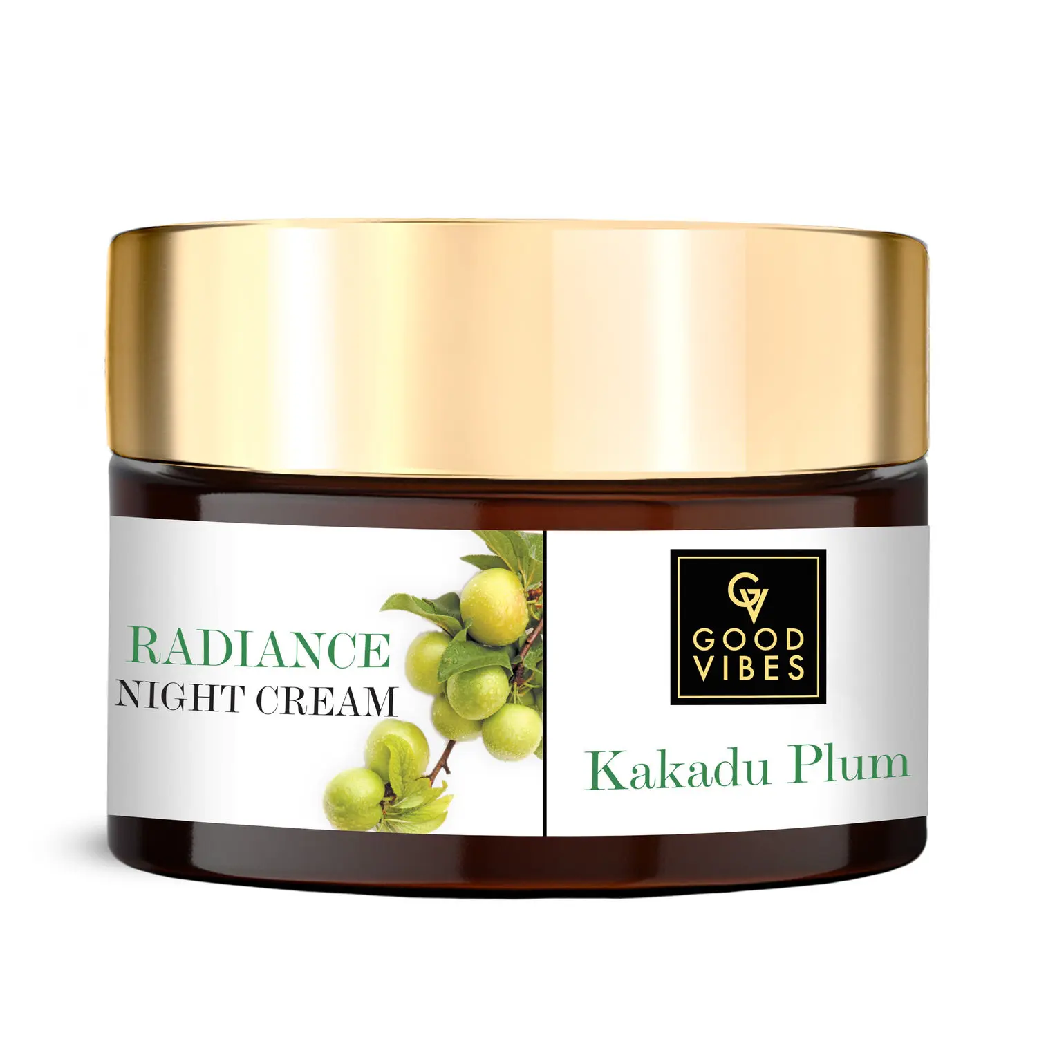 Good Vibes Kakadu Plum Radiance Night Cream | Skin Lightening, Glowing | No Parabens, No Sulphates, No Mineral Oil | No Animal Testing (50 g)