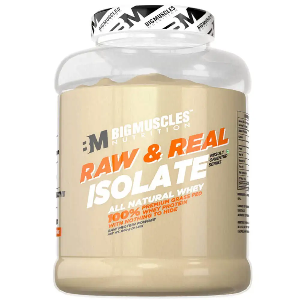 Big Muscles Raw and Real Isolate Whey,  2 lb  Unflavoured