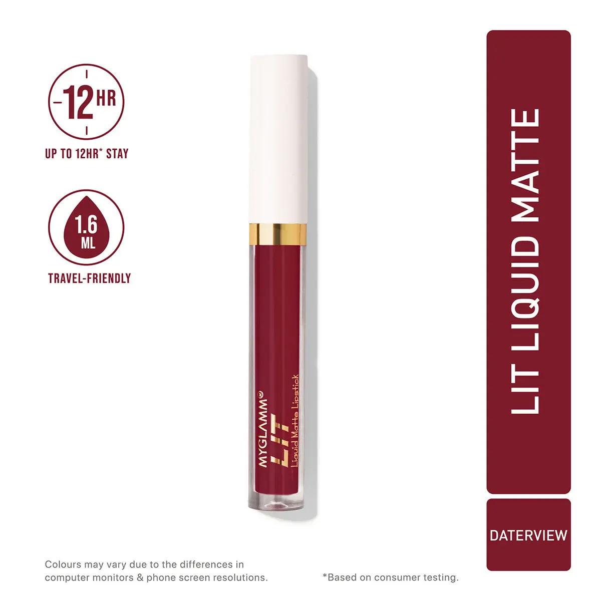 MyGlamm LIT Liquid Matte Lipstick - Daterview - 1.6 ml