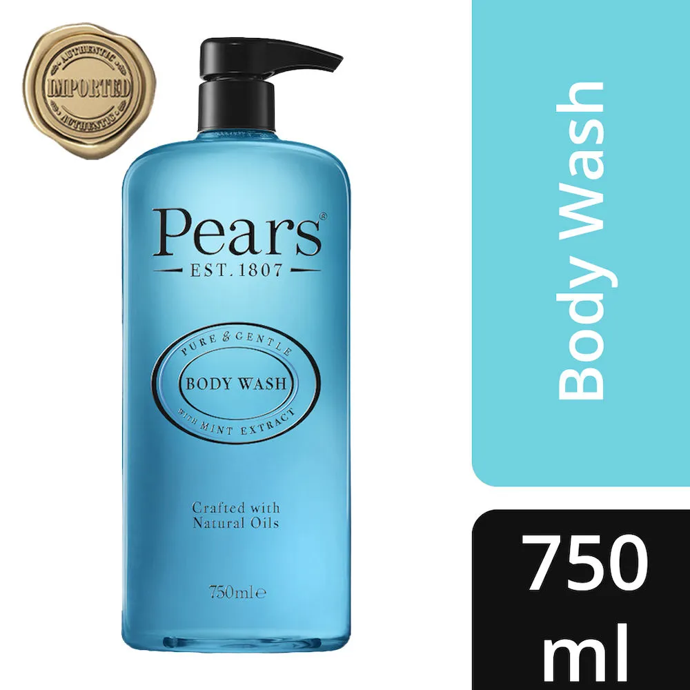 Pears Pure & Gentle Body Wash with Mint Extract