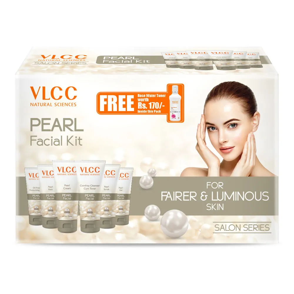 VLCC Pearl Facial Kit + FREE Rose Water Toner Worth Rs 170