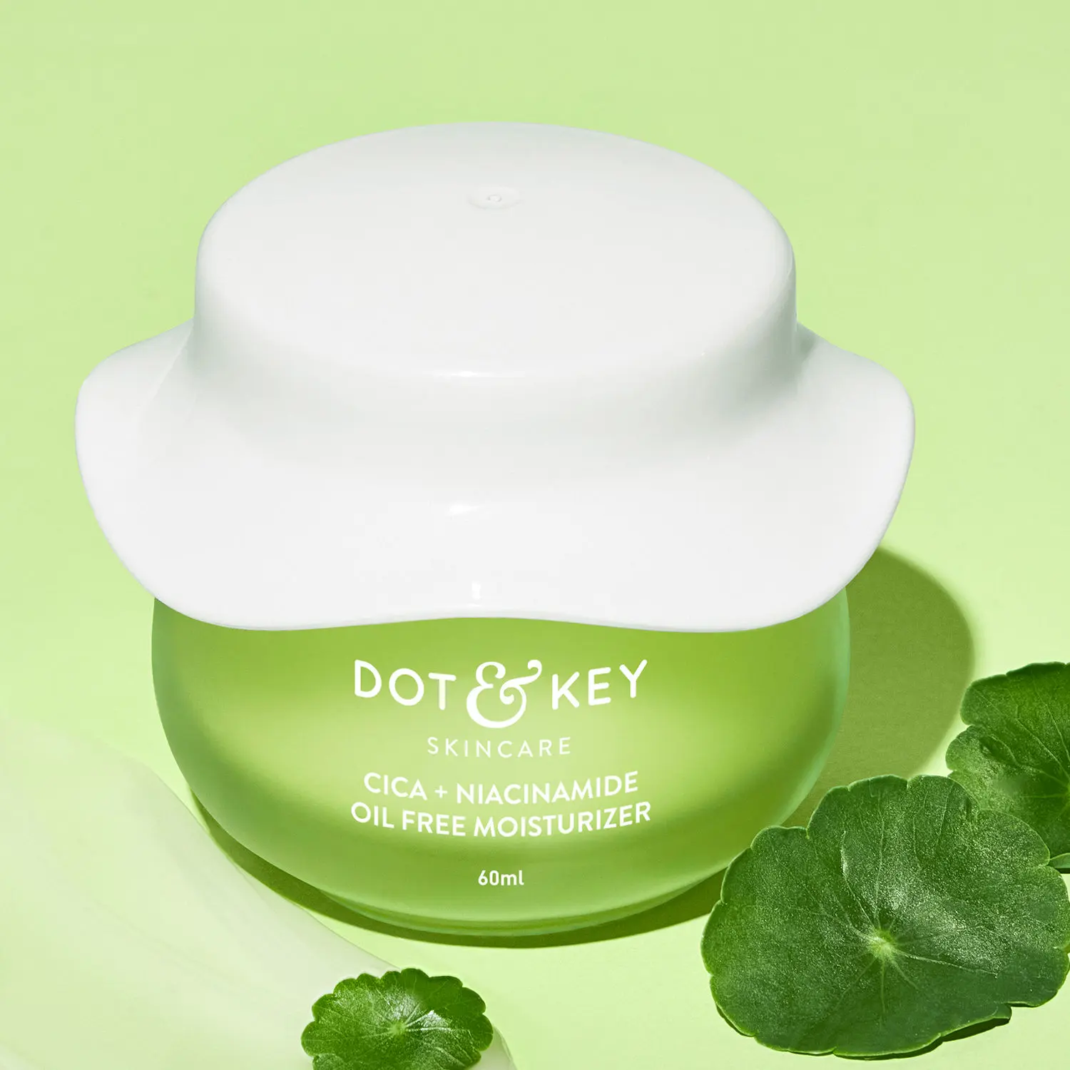 Dot & Key CICA + Niacinamide Oil-Free Moisturizer | Face Moistuirzer for Oily, Acne Prone & Sensitive Skin | Fades Acne Scars & Dark Spots, Soothes Redness & Irritation | 60ml