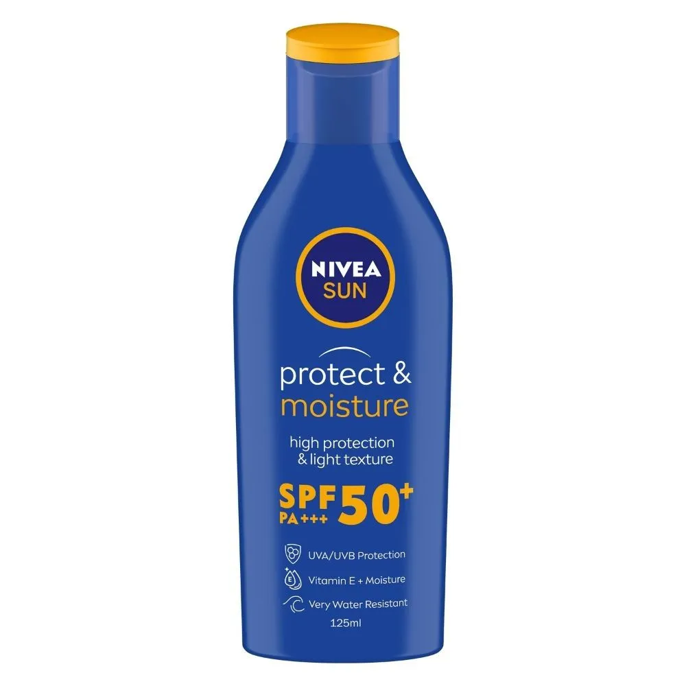 NIVEA Sun Lotion, SPF 50, with UVA & UVB Protection, Water Resistant Sunscreen