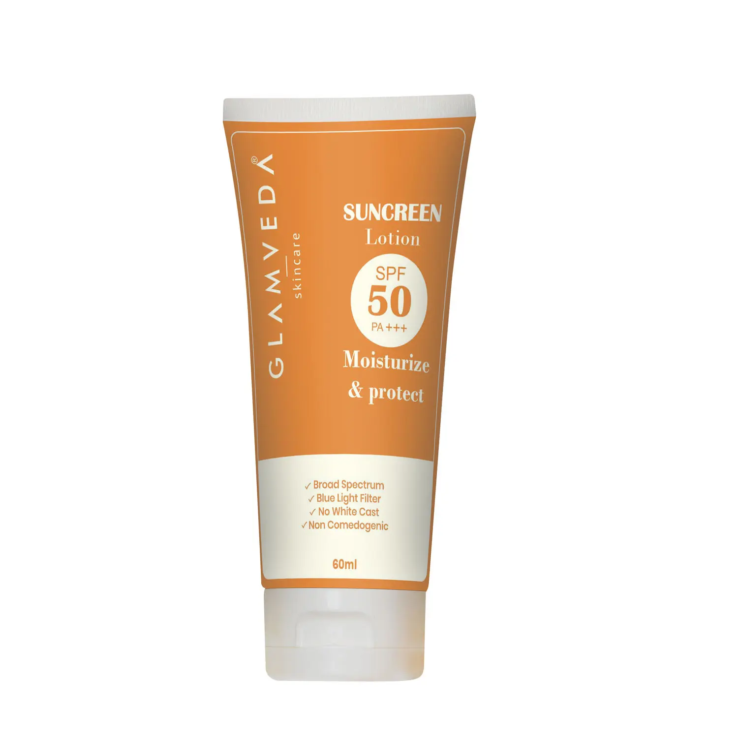 Glamveda Hybrid Sunscreen Lotion Spf 50 PA+++ Moisturize & Protect (60 ml)