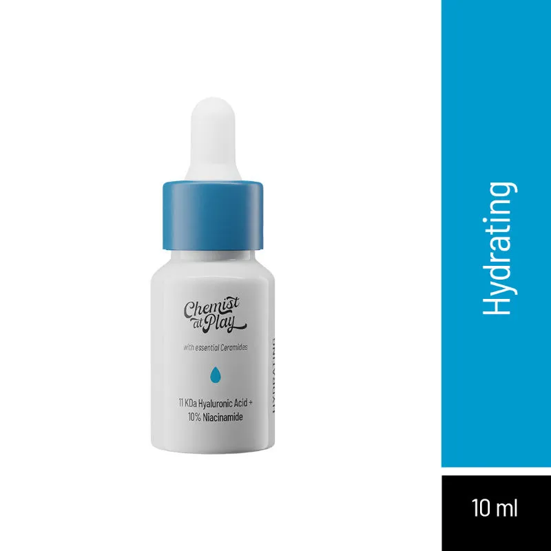 Chemist At Play Hydrating Face Serum With 11 Kda Hyaluronic Acid + 10% Niacinamide For Dry Skin