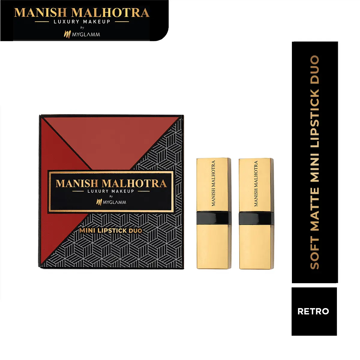 MyGlamm Manish Malhotra Retro Soft Matte Mini Lipstick Set 1.5 g