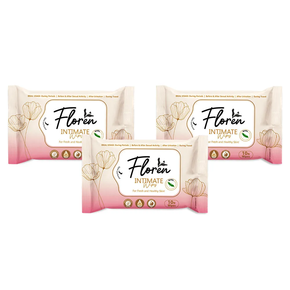 Floren Basil Intimate Wipes