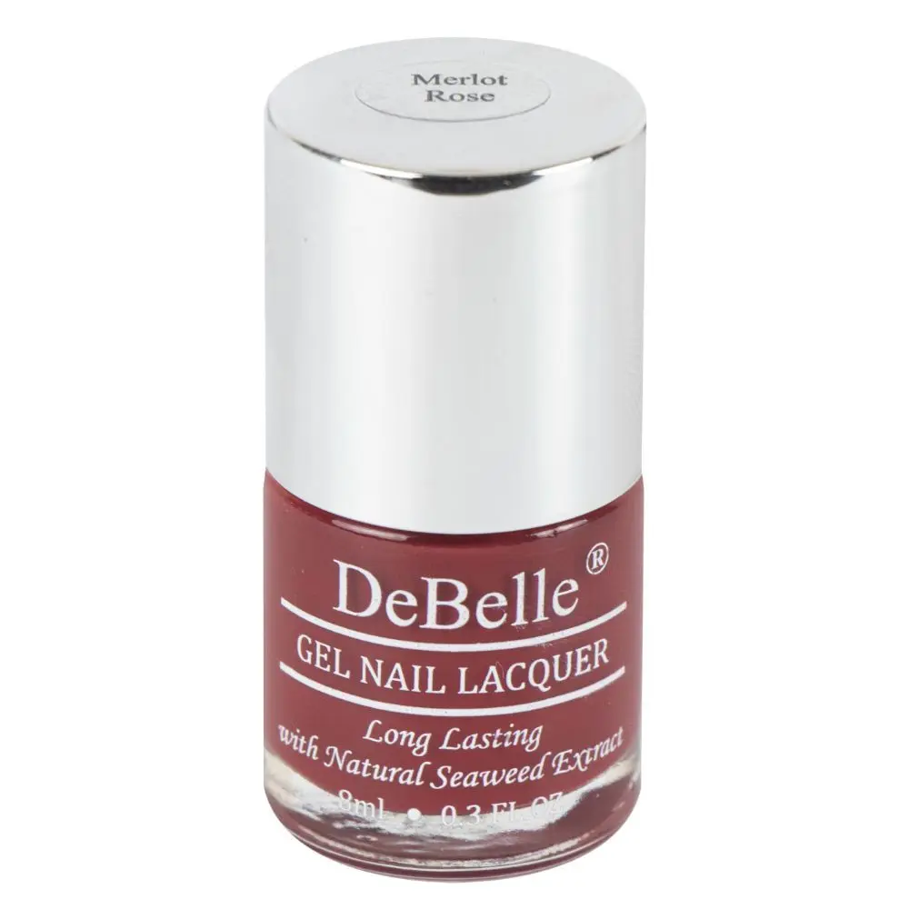 DeBelle Gel Nail Lacquer Glossy Merlot Rose - wine Red (8 ml)