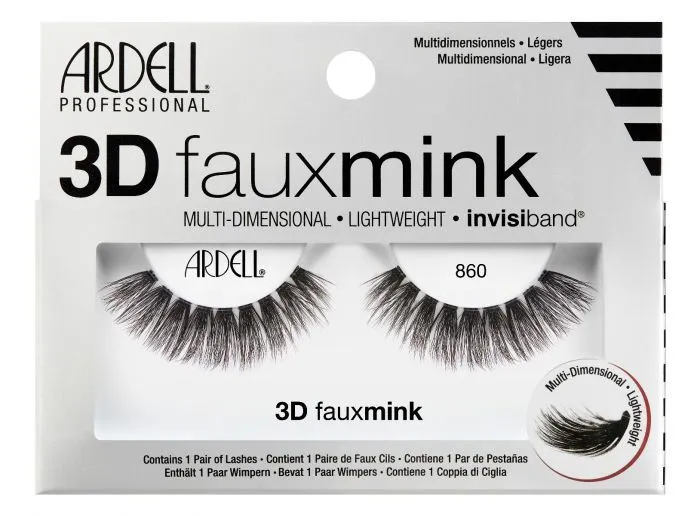 Ardell 3D Faux Mink Eyelash 860 Black - 70483