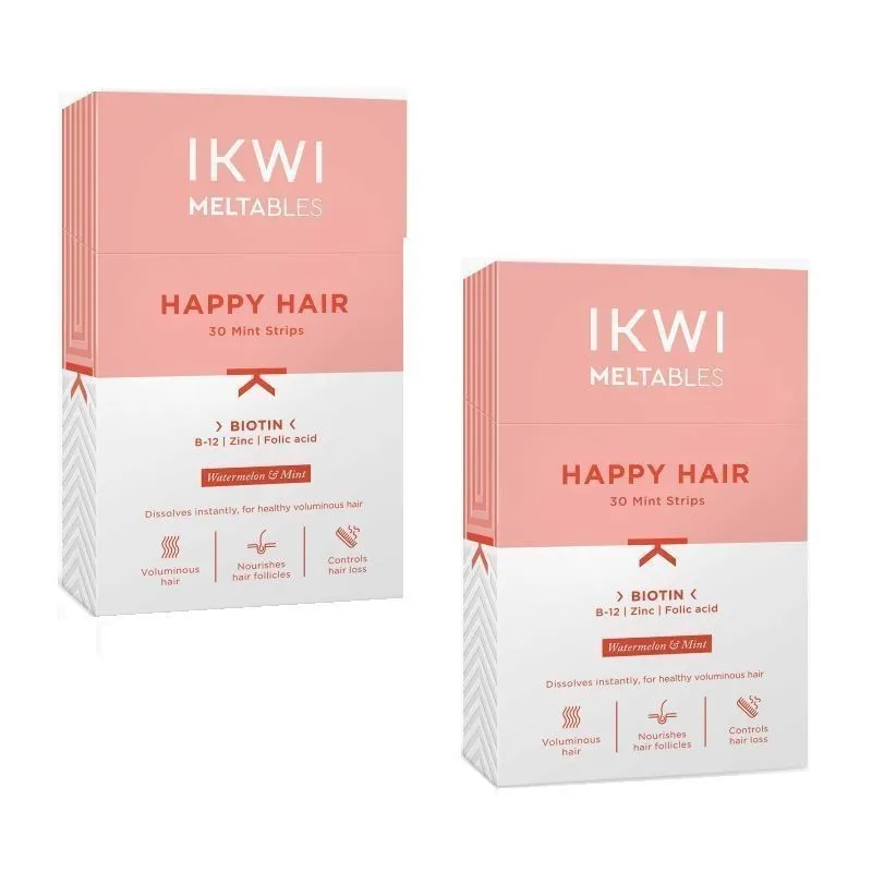 IKWI Meltables Happy Hair With Biotin, Zinc & Vitamin B12 - Pack Of 2