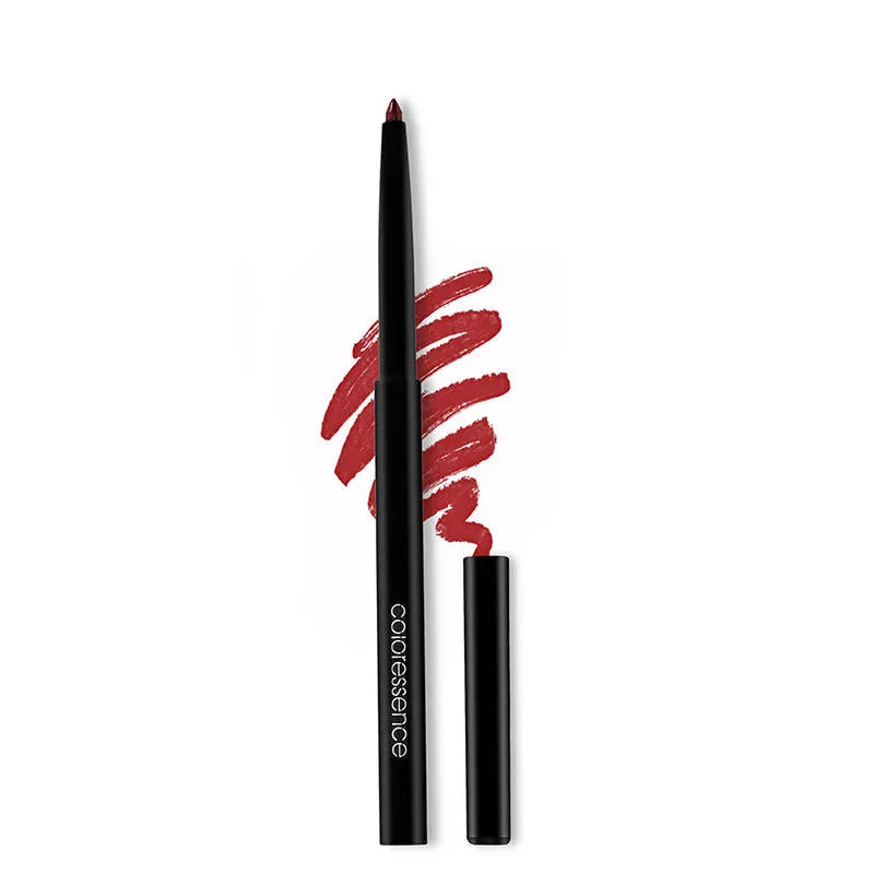 Coloressence Lip Liner Pencil Long Lasting Satin Finish Waterproof Retractable Pen -Red Brick