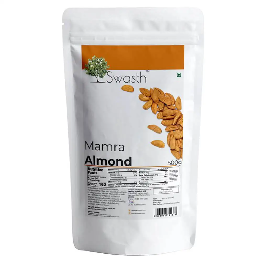 Swasth Mamra Almond,  Unflavoured  0.5 kg