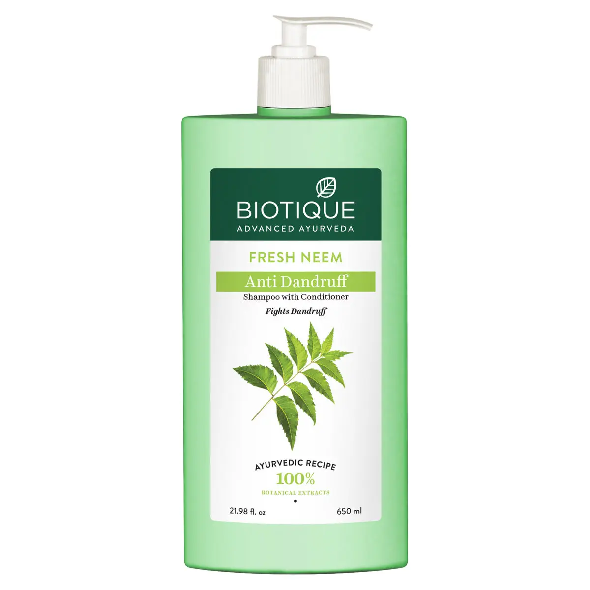 Biotique Fresh Neem Anti-Dandruff Shampoo & Conditioner (650 ml)