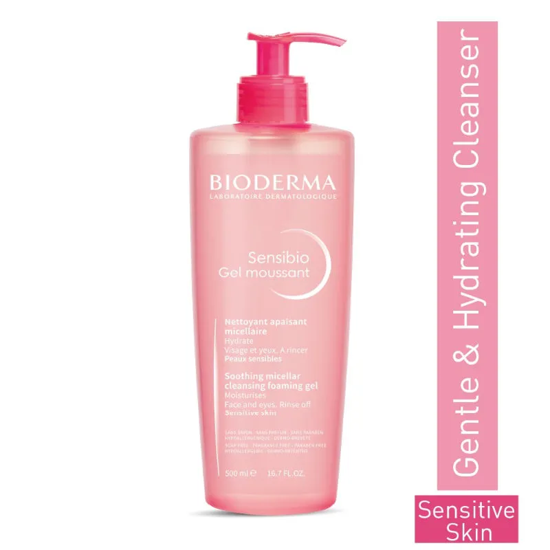 Bioderma Sensibio Gentle Soothing Micellar Cleansing Foaming Gel For Sensitive Skin