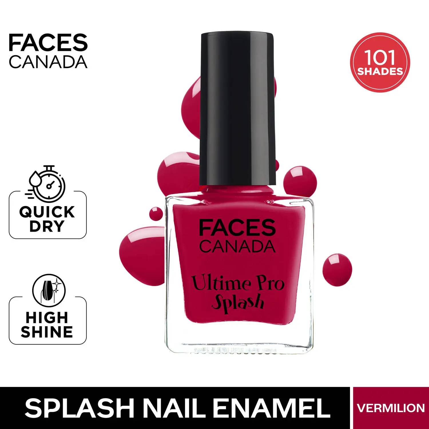 Faces Canada Ultime Pro Splash Nail Enamel Vermilion 138