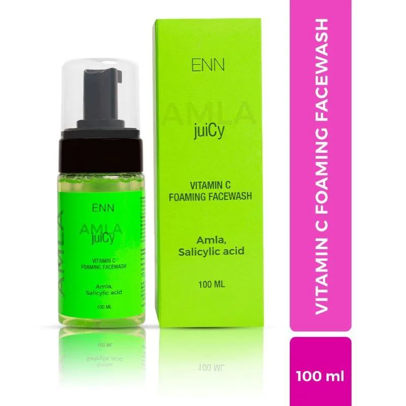 ENN Juicy Vitamin C Foaming Face wash, With Amla & Salicylic Acid