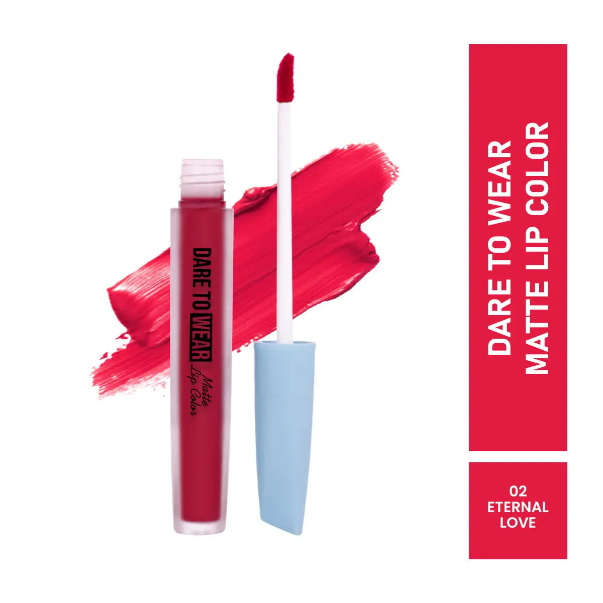 Mattlook Dare To Wear Matte Lip Color, Highly Pigmented, Smooth Application, Waterproof, Non Transfer & Long Lasting, Finish Matte, Eternal Love (3.5ml)