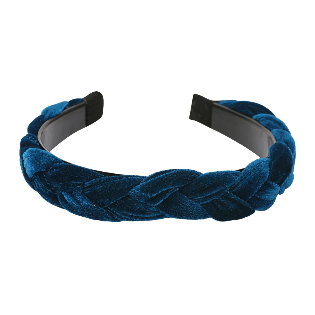 YouBella Hair Jewellery Fabric And Plastic Braid Shape Blue Head Band (YBHAIR_41349)