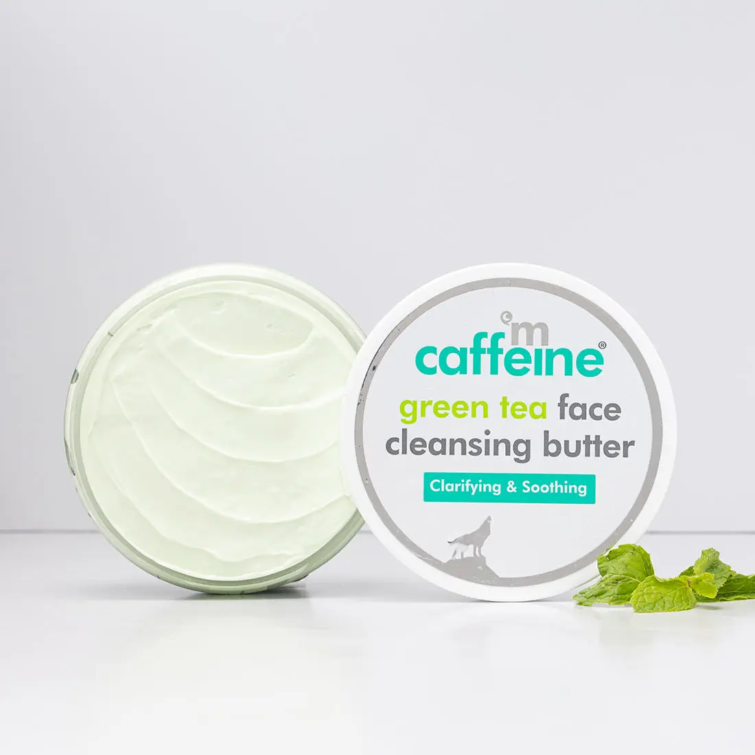 mCaffeine Green Tea Face Cleansing Butter with Shea Butter & Vit E| Moisturizing & Gentle Makeup Remover & Face Cleanser | For All Skin Types - 100g