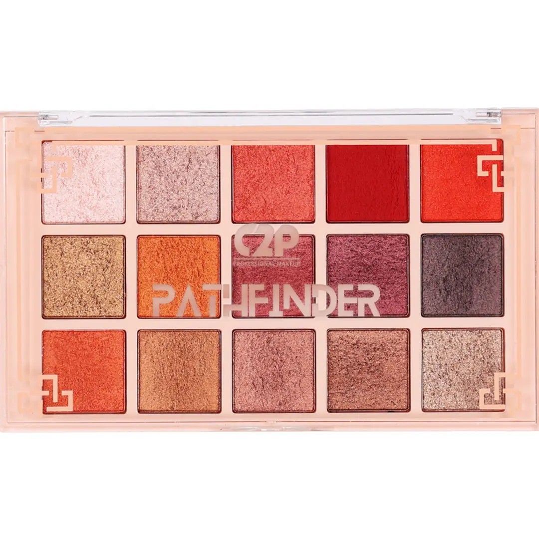 C2P Pro Pathfinder 15 Color Eye Shadow Palette - Cherry Fuzz 04