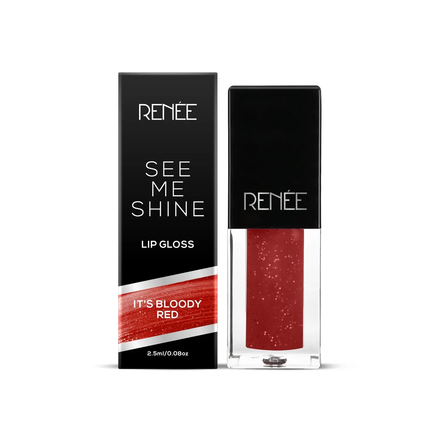 RENEE See Me Shine Lip Gloss It'S Bloody Red, 2.5ml