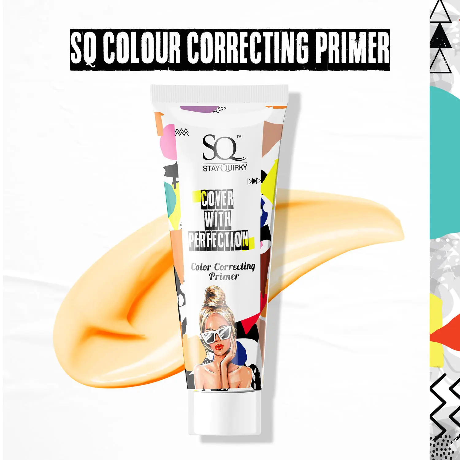 Stay Quirky Cover With Perfection Color Correcting Primer -  Mellow Yellow| Perfecting | Pore Minimising | Evens skin tone | Long Lasting (20 ml)