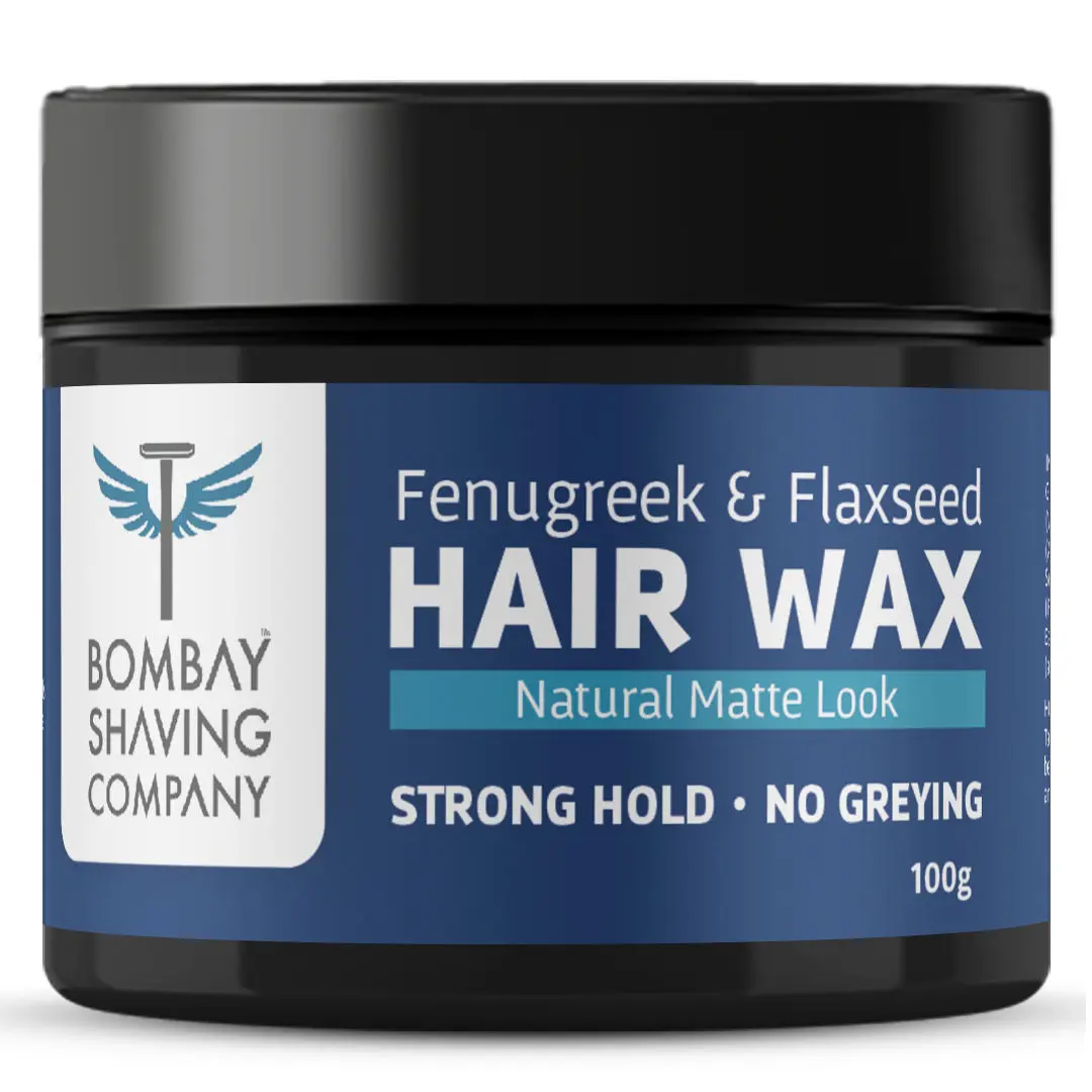 Bombay Shaving Company Strong Hold Hair Wax, 100g | Non-Sticky, Matte Finish and Chemical Free Hair Styling Wax