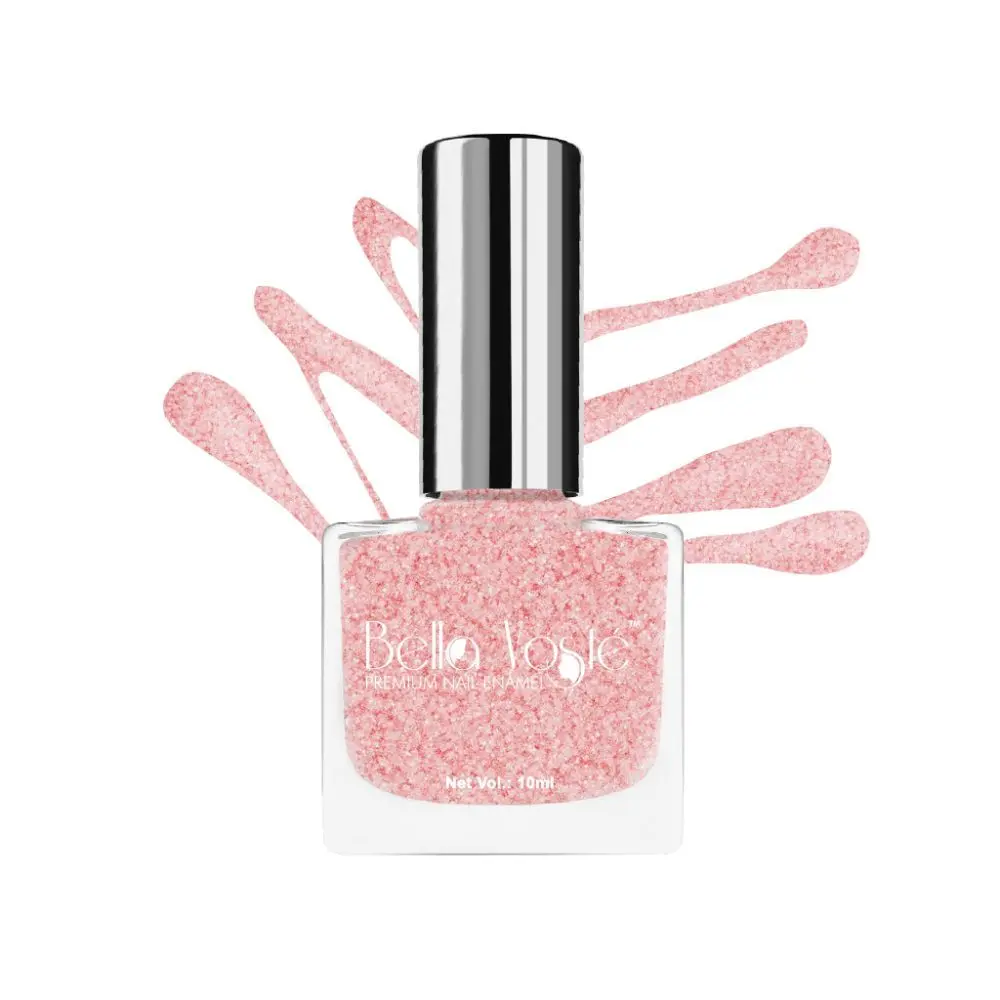 Bella Voste Pink Glitter Nail Paint (10 ml)