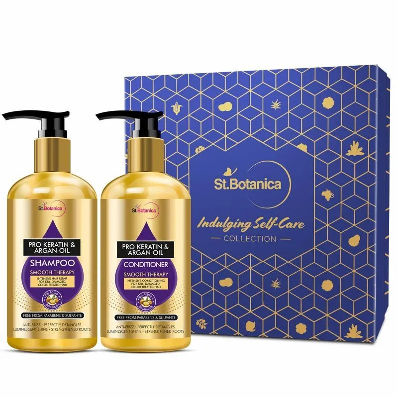 St.Botanica Pro Keratin & Argan Oil Shampoo + Conditioner Kit