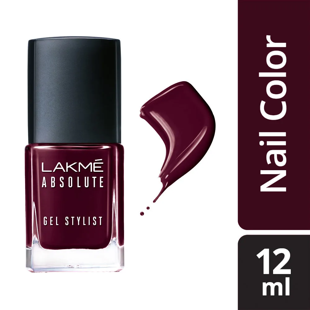 Lakme Absolute Gel Stylist Nail Polish - Vineyard