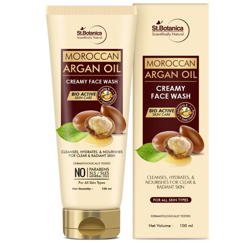 St.Botanica Moroccan Argan Oil Creamy Face Wash