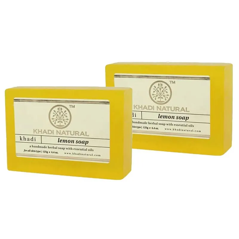 Khadi Natural Lemon Soap - Pack of 2