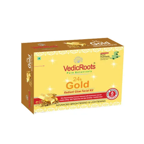 VedicRoots 24K Gold Radiant Glow Facial Kit