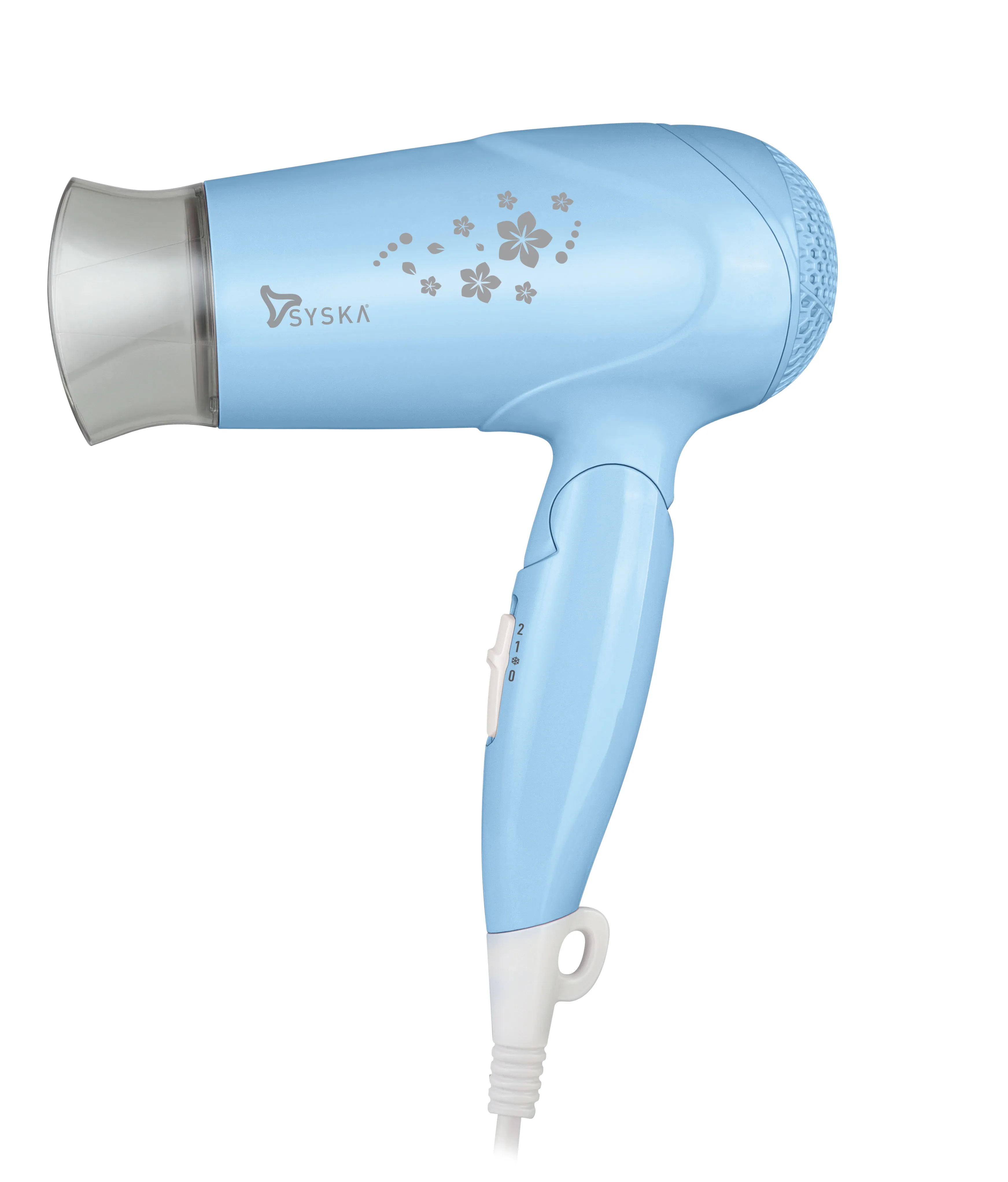 SYSKA Hd1620 Trendsetter 1200watt Hair Dryer With Foldable Handle (blue)