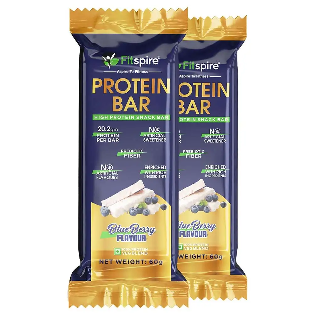 Fitspire Protein Bar,  1 bar(s)  Blueberry Pack of 2