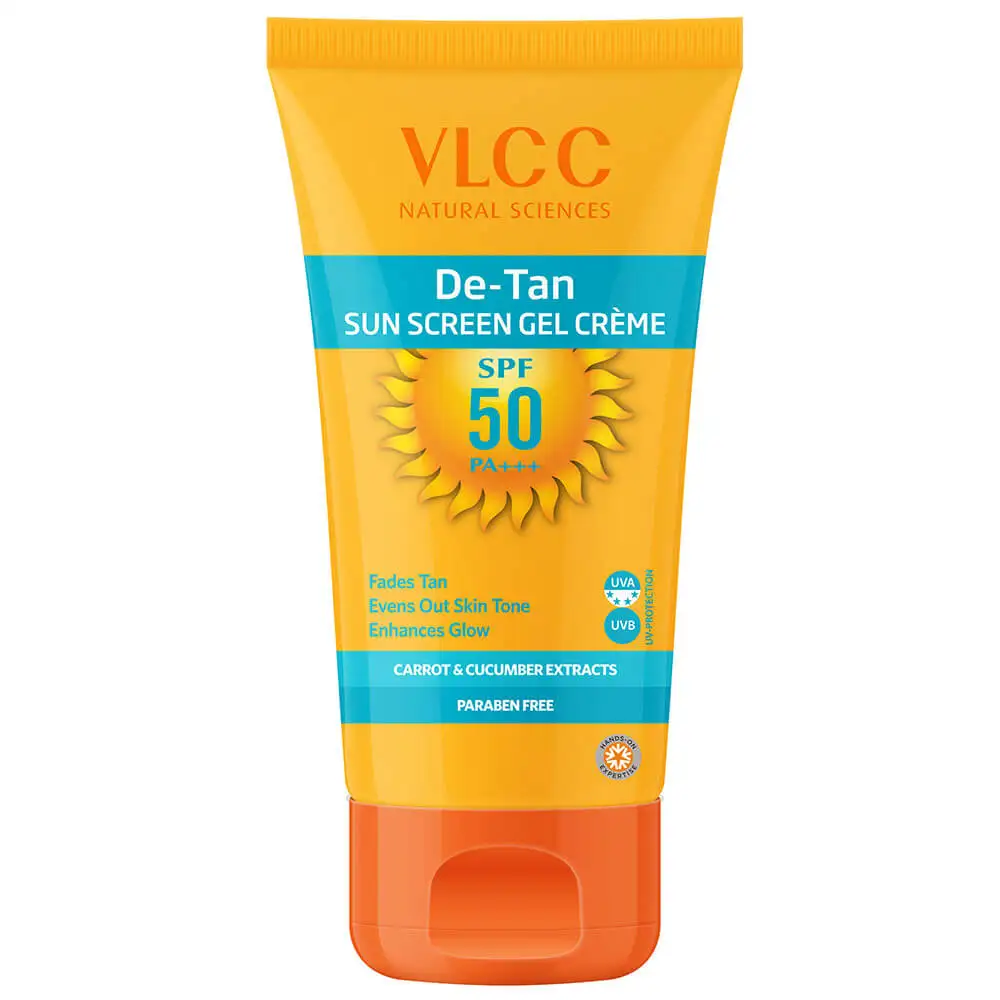 VLCC De-Tan Sunscreen Gel Creme,  100 g  Carrot & Cucumber Extracts