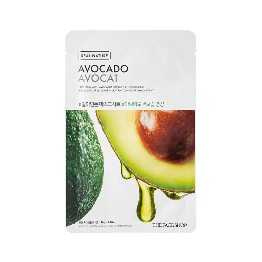 The Face Shop Real Nature Avocado Face Mask (Sheet Mask 20g)