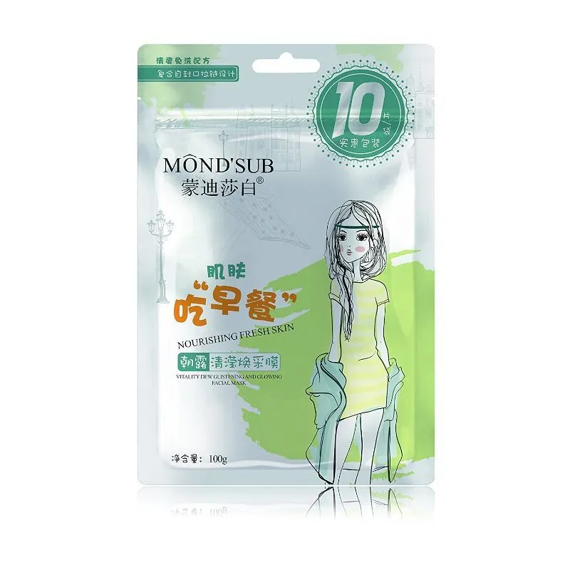 Mond'Sub Vitality Dew Glistening & Glowing Face Mask - Pack of 10