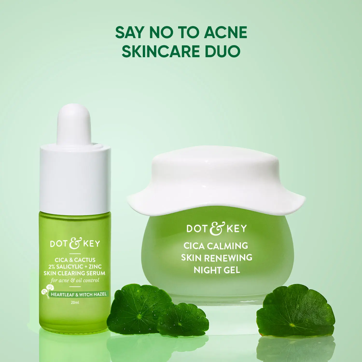 Dot & Key CICA Anti Acne Face Serum with Night Gel|Serum,Night gel