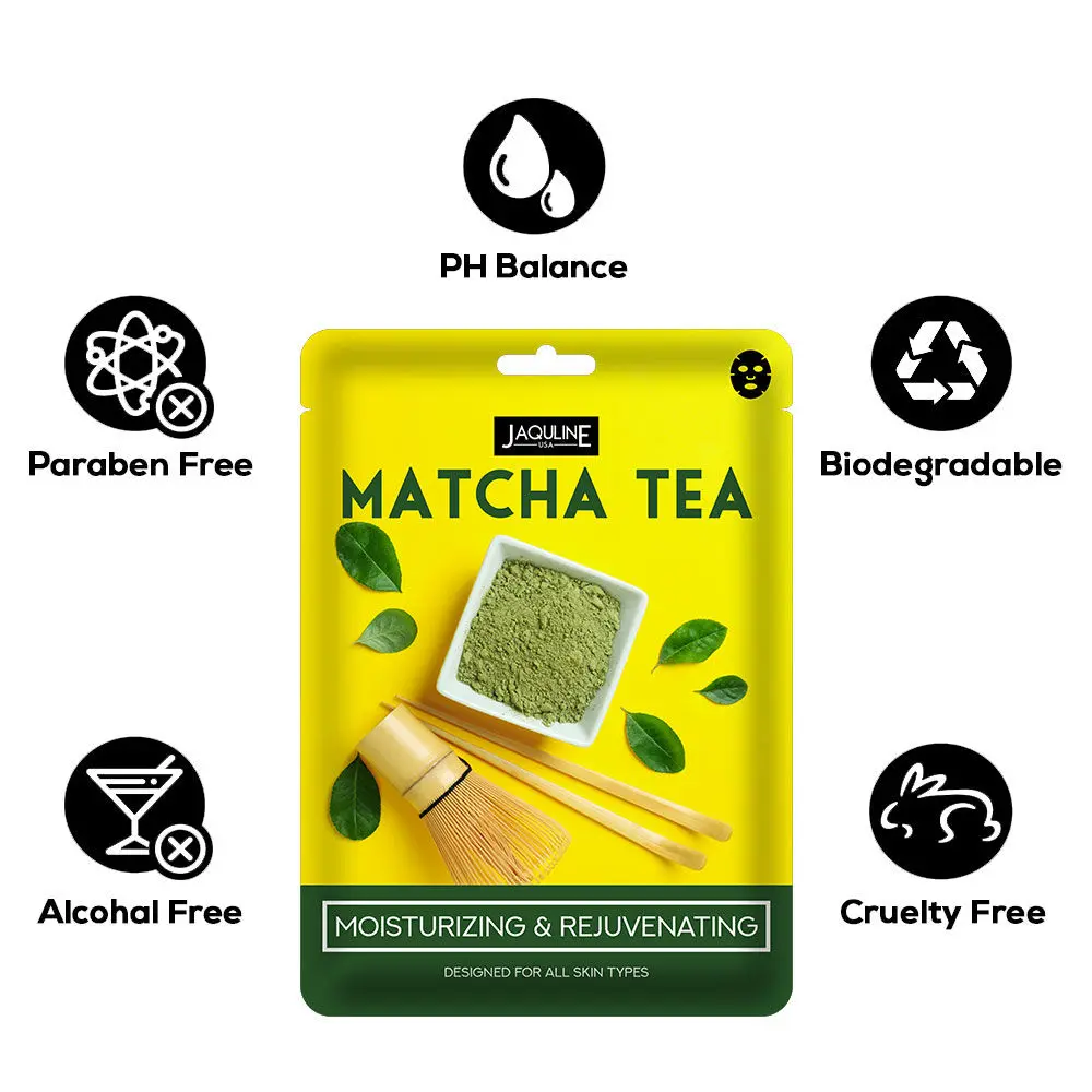 Jaquline USA Matcha Tea Sheet Mask