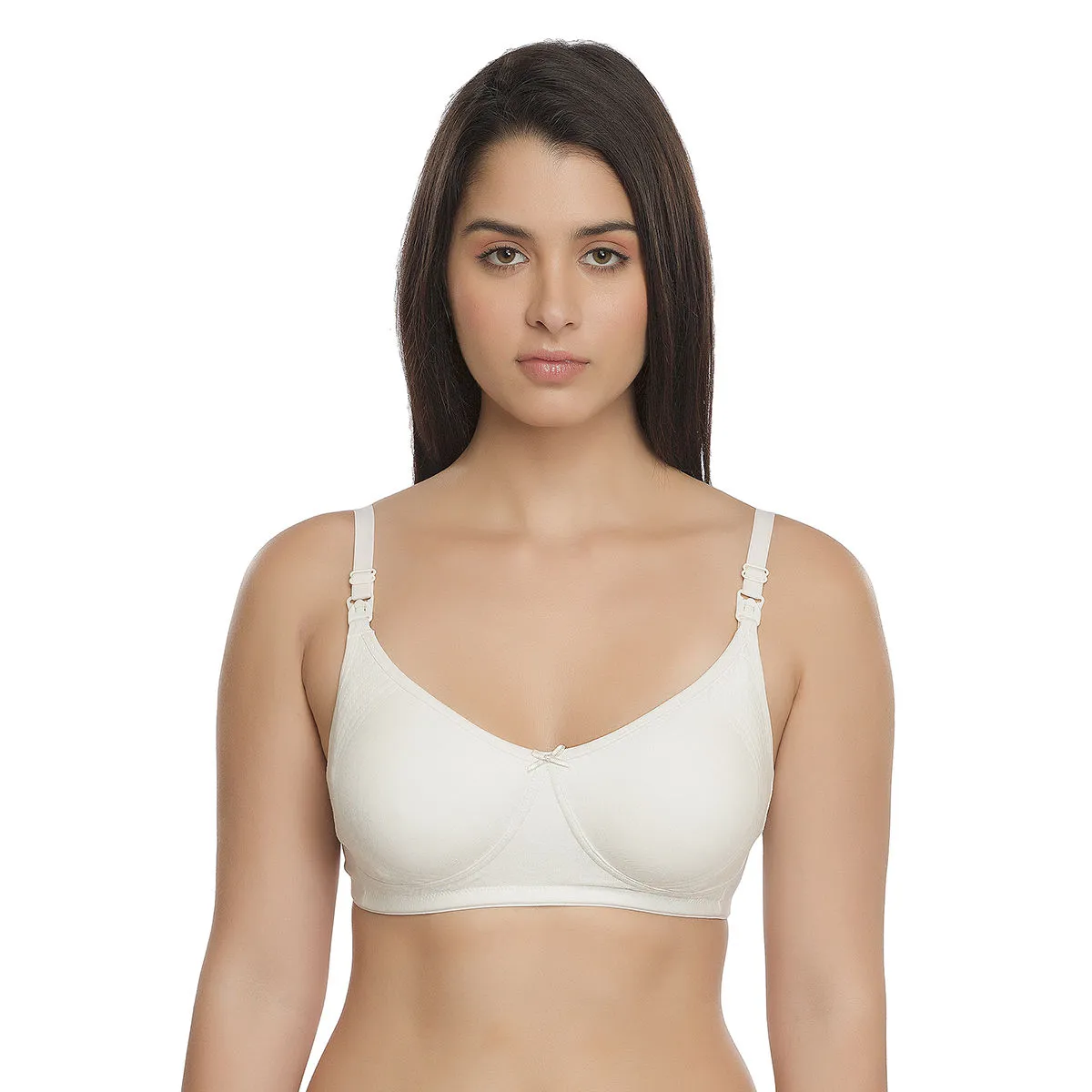 Inner Sense Women's Full Cup Nursing Bra Pack of 2 - White (40B)