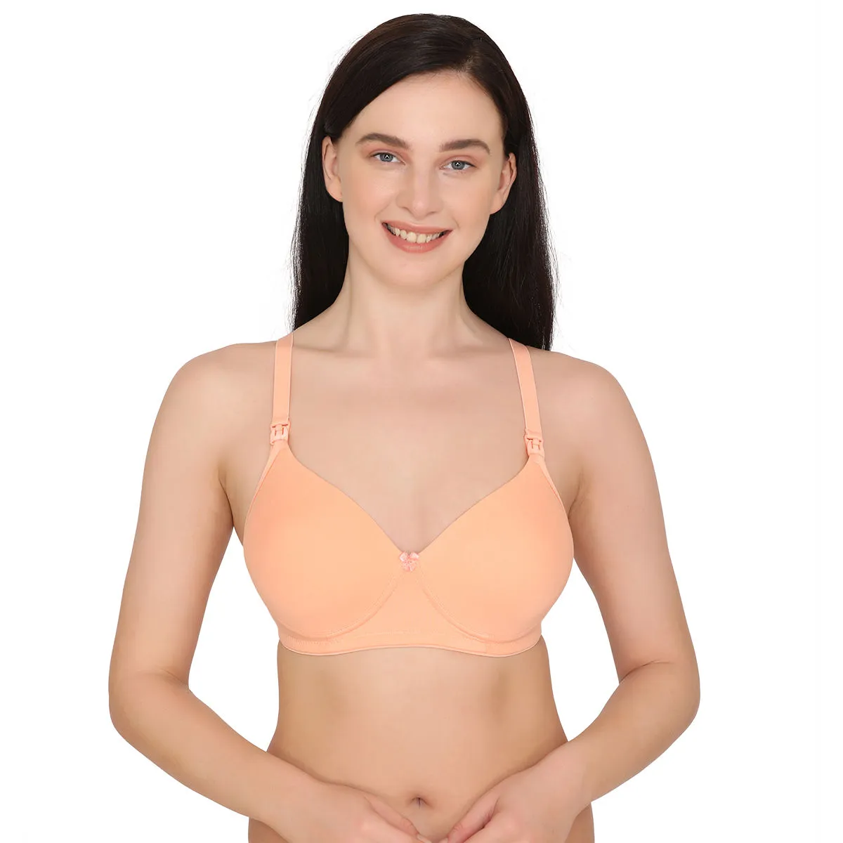 Nejo Feeding/Nursing Maternity Padded Bra - Peach (36B)