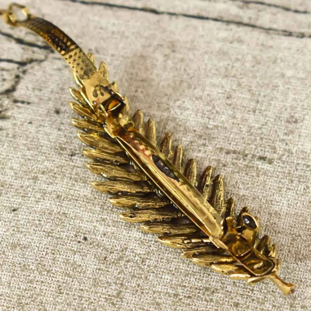 Ferosh Gold Akane Leaf Hair Pin