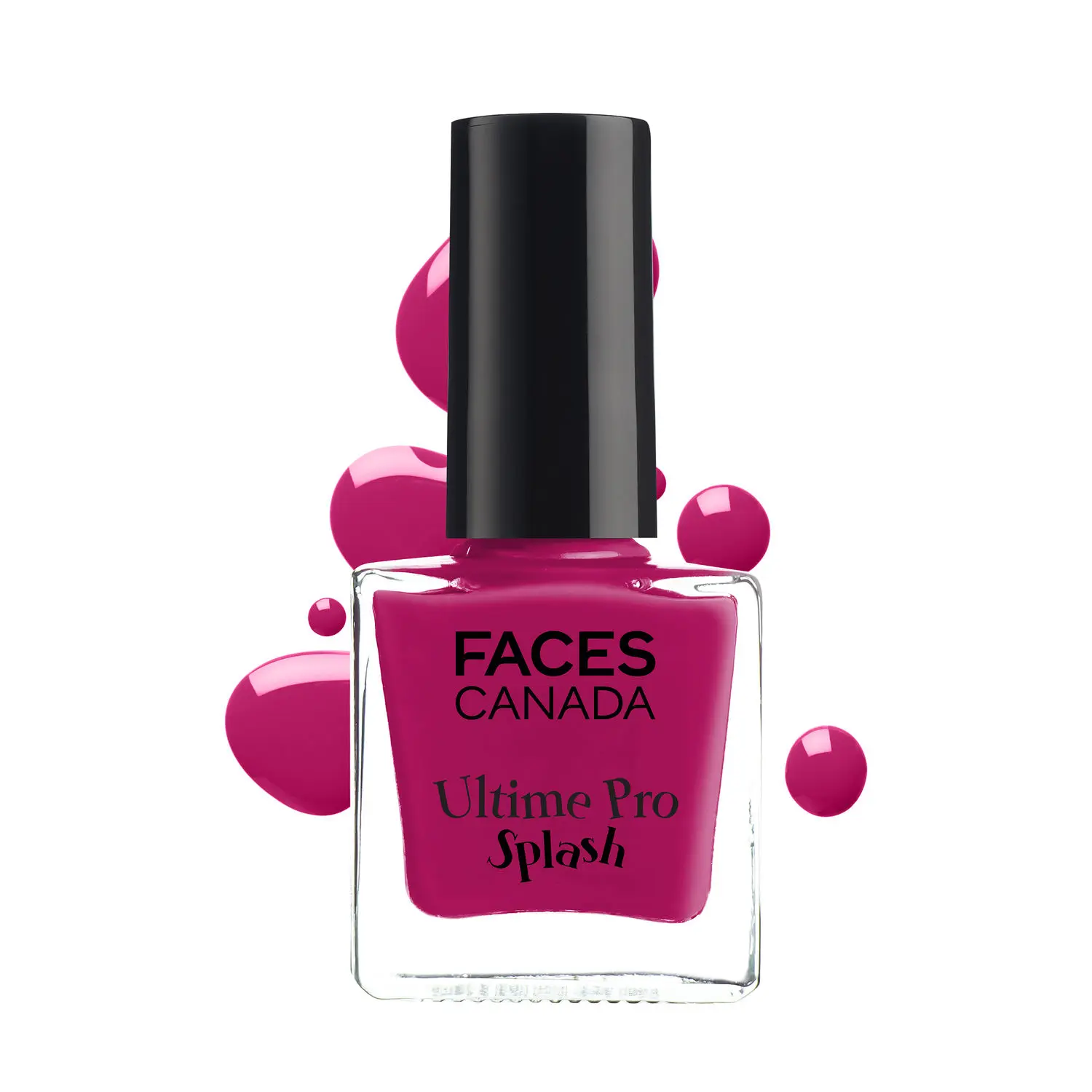 Faces Canada Splash Nail Enamel | Fast Dry | High Shine | Long Lasting | No Chip Formula | No Harmful Chemicals | Shade - Cherry Blast 8ml