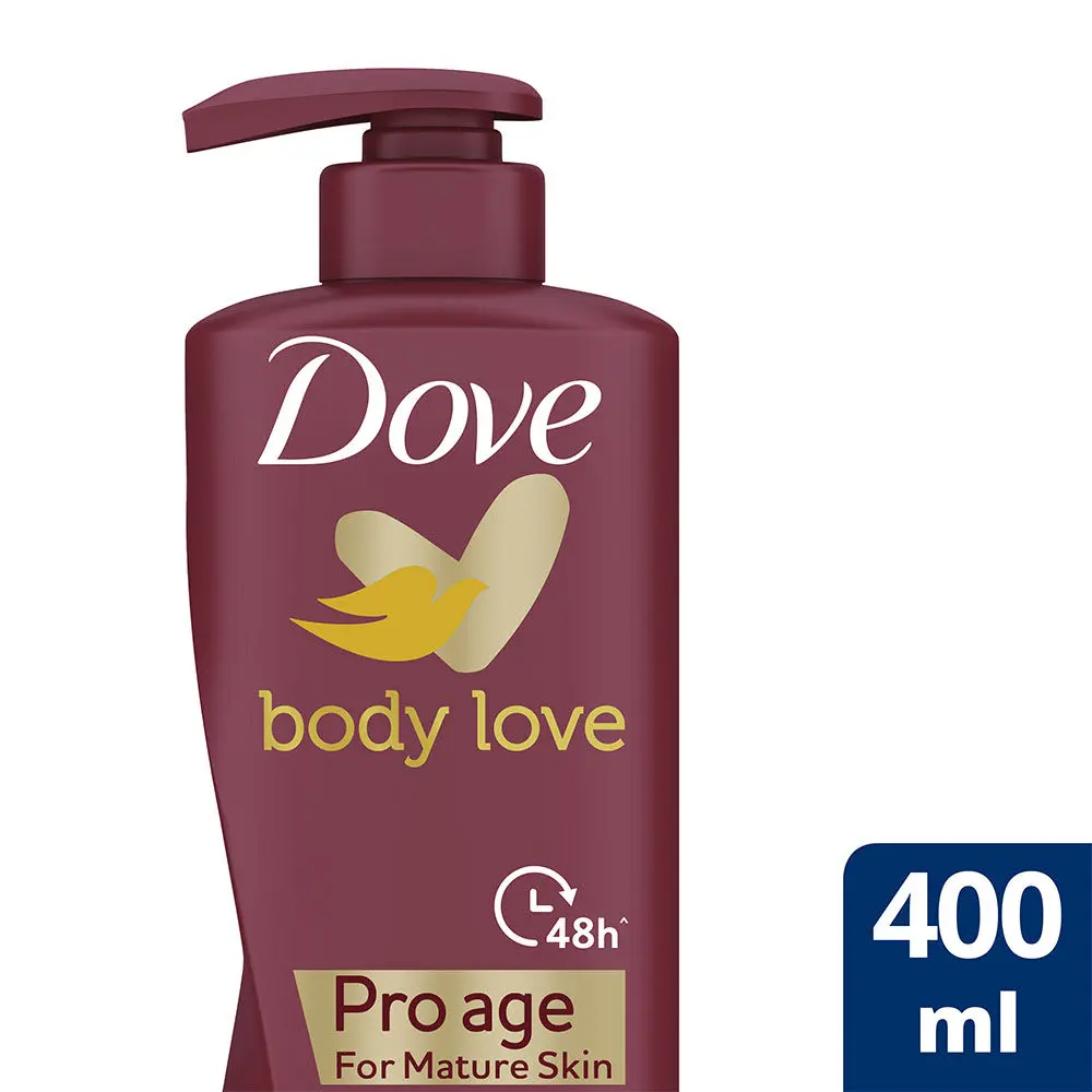 Dove Body Love Pro Age Body Lotion for Mature Skin Paraben Free, 400ml