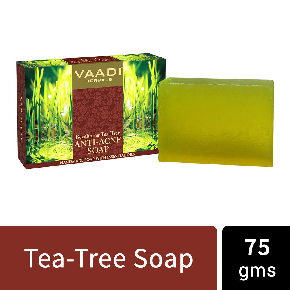 Vaadi Herbals Anti-Acne Soap With Becalming & Tea Tree Oil