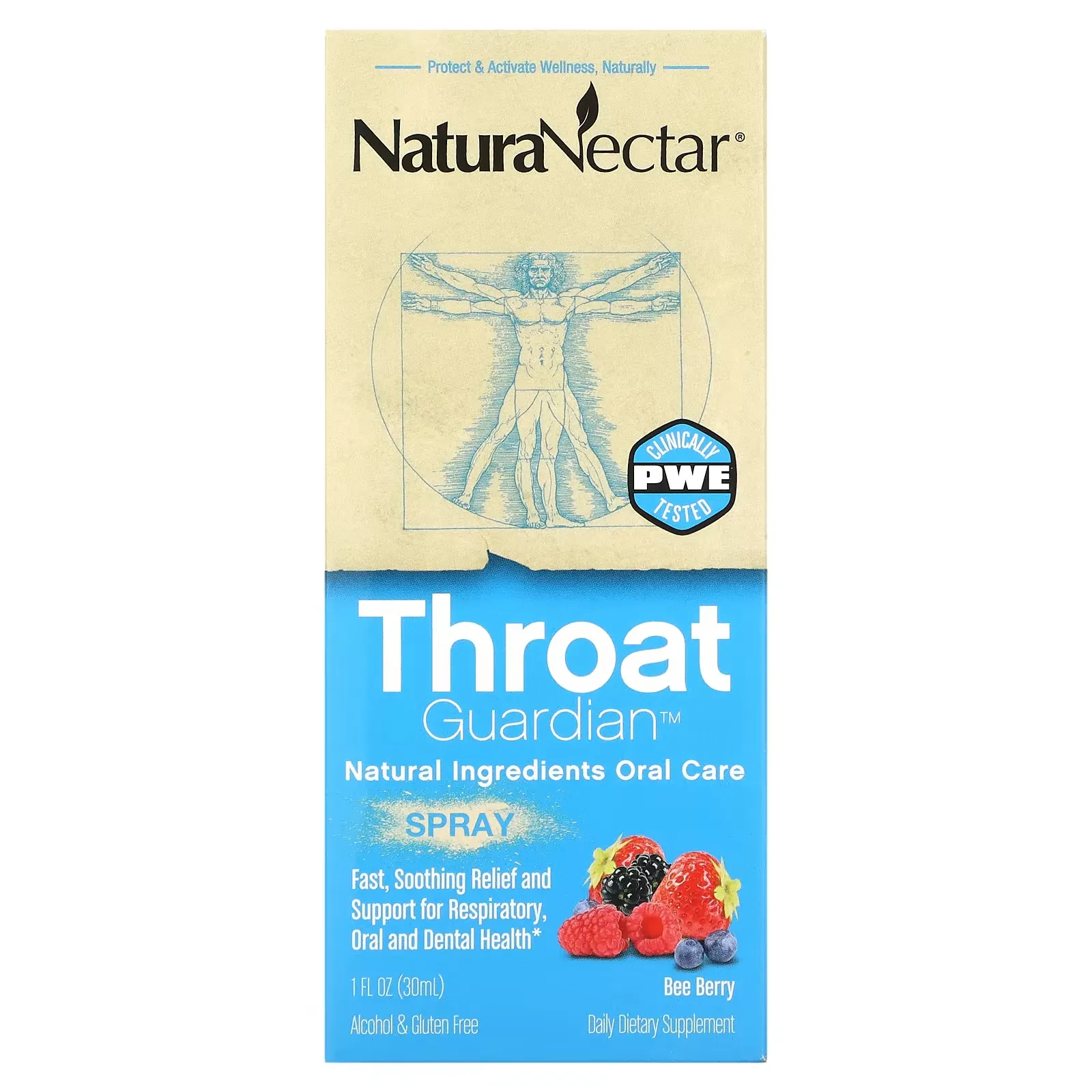 Throat Guardian Spray, Bee Berry, 1 fl oz (30 ml)