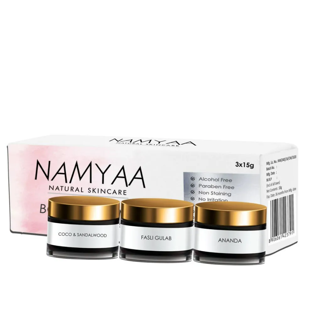 Namyaa Solid Natural Body Perfume for Sensitive Areas - Pack of 3