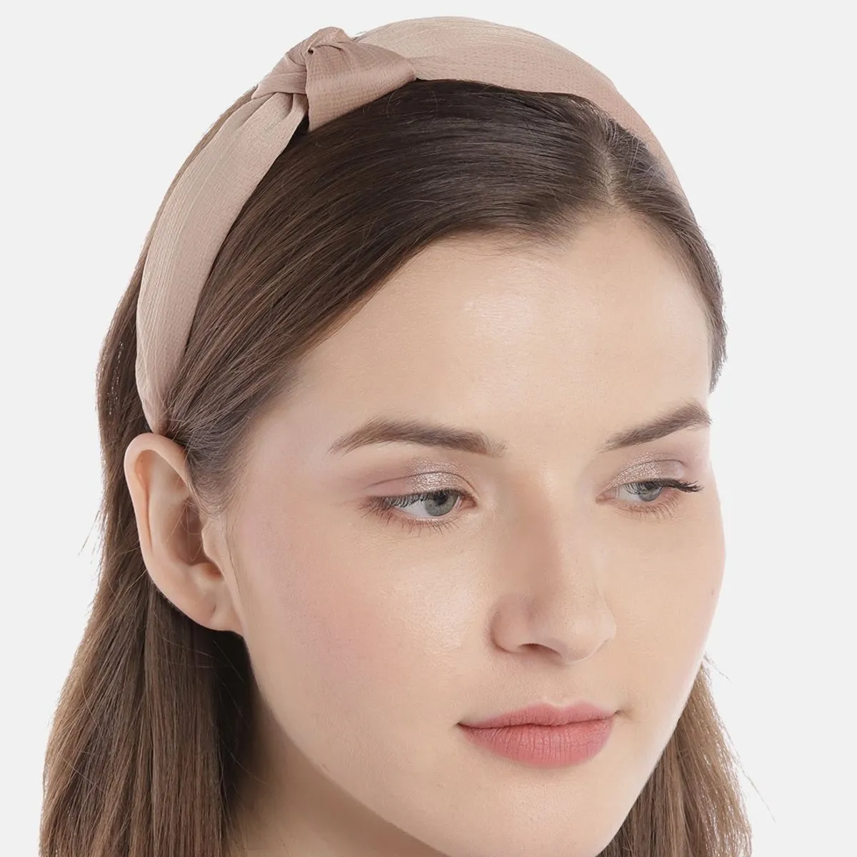 Blueberry Beige Knot Hairband