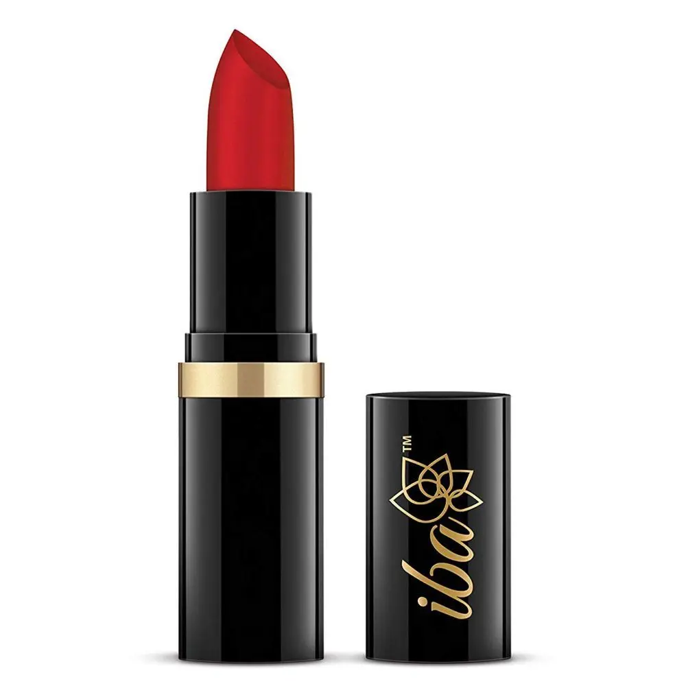 Iba Pure Lips Moisturizing Lipstick Shade A62 Pure Red, 4g | Intense Colour | Vitamin E | Vegan & Cruelty Free